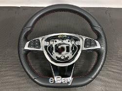 Oem Mercedes 15-18 C43 C63 C300 W205 Amg Steering Wheel Leather Paddle Shift