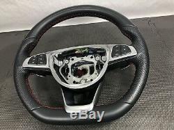 Oem Mercedes 15-18 C43 C63 C300 W205 Amg Steering Wheel Leather Paddle Shift