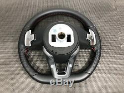 Oem Mercedes 15-18 C43 C63 C300 W205 Amg Steering Wheel Leather Paddle Shift