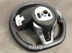 Oem Mercedes 15-18 C43 C63 C300 W205 Amg Steering Wheel Leather Paddle Shift