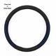 Official Alcantara Suede Steering Wheel Cover Dual For Vehicle Charcoal 37mm