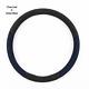 Official Alcantara Suede Steering Wheel Cover Dual For Vehicle Steal Blue 38mm