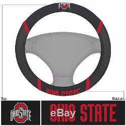 Ohio State Buckeyes Embroidered Steering Wheel Cover