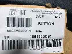 One Genuine International Horn Button / Steering Wheel Cover Part # 1661836c91
