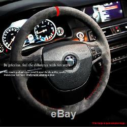Organic Alcantara D. I. Y Steering Wheel Handle Cover For BMW 2010-16 5 Series F10
