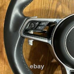 PORSCHE Cayenne 958 MACAN 95B 991 997 911 HEATED Steering Wheel Leather SRS