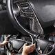 Panel Real Carbon Fiber Steering Wheel Cover Trim For Toyota Alphard 2015-22