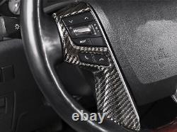 Panel Real Carbon Fiber Steering Wheel Cover Trim For Toyota Alphard 2015-22