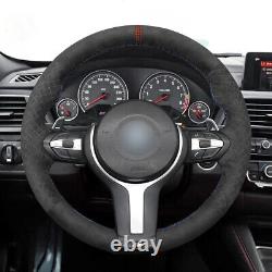 Pattern Alcantara Steering Wheel Cover for BMW F30 F34 F22 F23 F32 F33 F36 F10