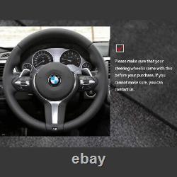 Pattern Alcantara Steering Wheel Cover for BMW F30 F34 F22 F23 F32 F33 F36 F10