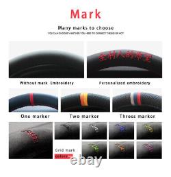 Pattern Alcantara Steering Wheel Cover for BMW F30 F34 F22 F23 F32 F33 F36 F10