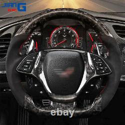 Performance Carbon Fiber Suede Steering Wheel For Chevrolet chevy Corvette C7