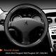 Peugeot Carbon Fiber Cow Leather Car Steering Wheel Cover For Peugeot 308 207 20