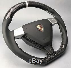 Porsche 987 97 Y-blende Lenkrad Lower Cover Steering Wheel Real Oem Carbon Plain