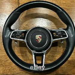 Porsche Macan 911 Carrera Cayenne 17 Steering Wheel BLACK airbag PDK