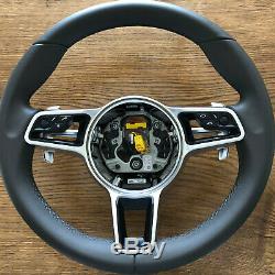 Porsche Macan 911 Carrera Cayenne 17 Steering Wheel HEATING AGATE GREY airbag