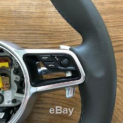 Porsche Macan 911 Carrera Cayenne 17 Steering Wheel HEATING AGATE GREY airbag