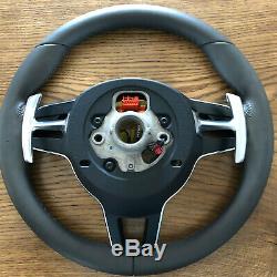 Porsche Macan 911 Carrera Cayenne 17 Steering Wheel HEATING AGATE GREY airbag