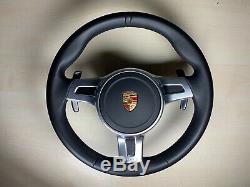 Porsche Panamera 997 Gts Steering Wheel With Airbag Black Leathe 970 991 981 958
