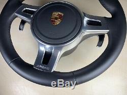 Porsche Panamera 997 Gts Steering Wheel With Airbag Black Leathe 970 991 981 958