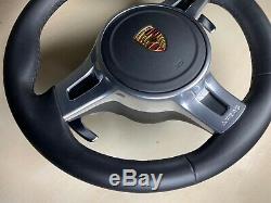 Porsche Panamera 997 Gts Steering Wheel With Airbag Black Leathe 970 991 981 958