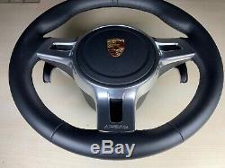 Porsche Panamera 997 Gts Steering Wheel With Airbag Black Leathe 970 991 981 958