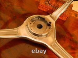 Porsche Steering Wheel 356 B C Carrera 2 VDM Original. Vintage Leather Covered