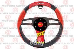 Protector Steering Wheel Cover Red Black Brand MOMO Corse Firm Grip Accesories