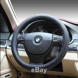 Pure hand-woven first layer leather steering wheel cover of leather car Grips