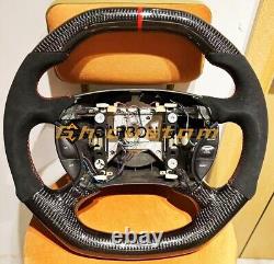 QS CARBON FIBER STEERING WHEEL FOR Ford Mustang 94-04 YEARS WithFLAT TOP