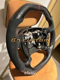 QS CARBON FIBER STEERING WHEEL FOR Ford Mustang 94-04 YEARS WithFLAT TOP