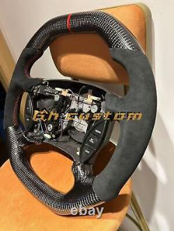 QS CARBON FIBER STEERING WHEEL FOR Ford Mustang 94-04 YEARS WithFLAT TOP