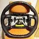 QS CARBON FIBER Steering Wheel FOR FORD F150 F250 XLT 92-96 YEARS WithRED RING