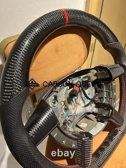 QS CARBON FIBER Steering Wheel FOR Pontiac GTO /HOLDEN 2004-2006 WithBLACK LEATHER