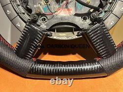QS CARBON FIBER Steering Wheel FOR Pontiac GTO /HOLDEN 2004-2006 WithBLACK LEATHER