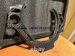 QS CARBON FIBER Steering Wheel TRIM COVER REPLACEMENT FOR NISSAN GTR R35 09-16Y