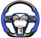 QS' REAL CARBON FIBER STEERING WHEEL FOR TOYOTA CAMRY 2018-2023 YEARS With BLUE