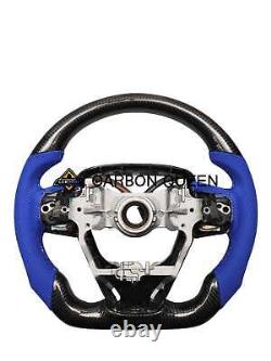 QS' REAL CARBON FIBER STEERING WHEEL FOR TOYOTA CAMRY 2018-2023 YEARS With BLUE