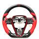 QS' REAL CARBON FIBER STEERING WHEEL FOR TOYOTA CAMRY 2018-2023 YEARS With RED