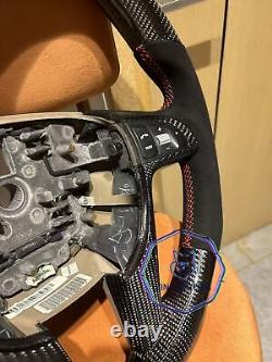 QS REAL CARBON FIBER Steering Wheel FOR Pontiac G8 /Holden 08-09 YS WithRED RING