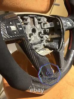 QS REAL CARBON FIBER Steering Wheel FOR Pontiac G8 /Holden 08-09 YS WithRED RING