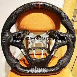 Qs' Real Carbon Fiber Steering Wheel For Hyundai Genesis Steering Wheel 09-14ys