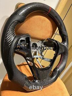 Qs' Real Carbon Fiber Steering Wheel For Hyundai Genesis Steering Wheel 09-14ys