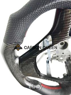 Qs' Real Carbon Fiber Steering Wheel For Hyundai Genesis Steering Wheel 09-14ys