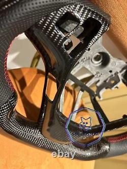 Qs' Real Carbon Fiber Steering Wheel For Hyundai Genesis Steering Wheel 09-16ys