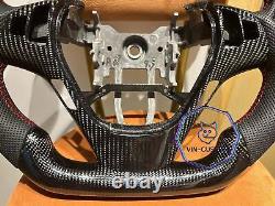 Qs' Real Carbon Fiber Steering Wheel For Hyundai Genesis Steering Wheel 09-16ys