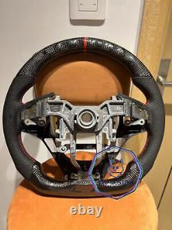 Qs' Real Carbon Fiber Steering Wheel For Hyundai Genesis Steering Wheel 09-16ys