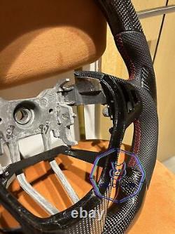 Qs' Real Carbon Fiber Steering Wheel For Hyundai Genesis Steering Wheel 09-16ys