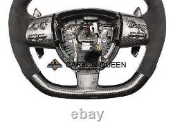 REAL CARBON FIBER STEERING WHEEL FOR Jaguar XF WithCONTROLS/PADDLES 09-15 YEARS