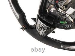 REAL CARBON FIBER STEERING WHEEL FOR Jaguar XF WithCONTROLS/PADDLES 09-15 YEARS